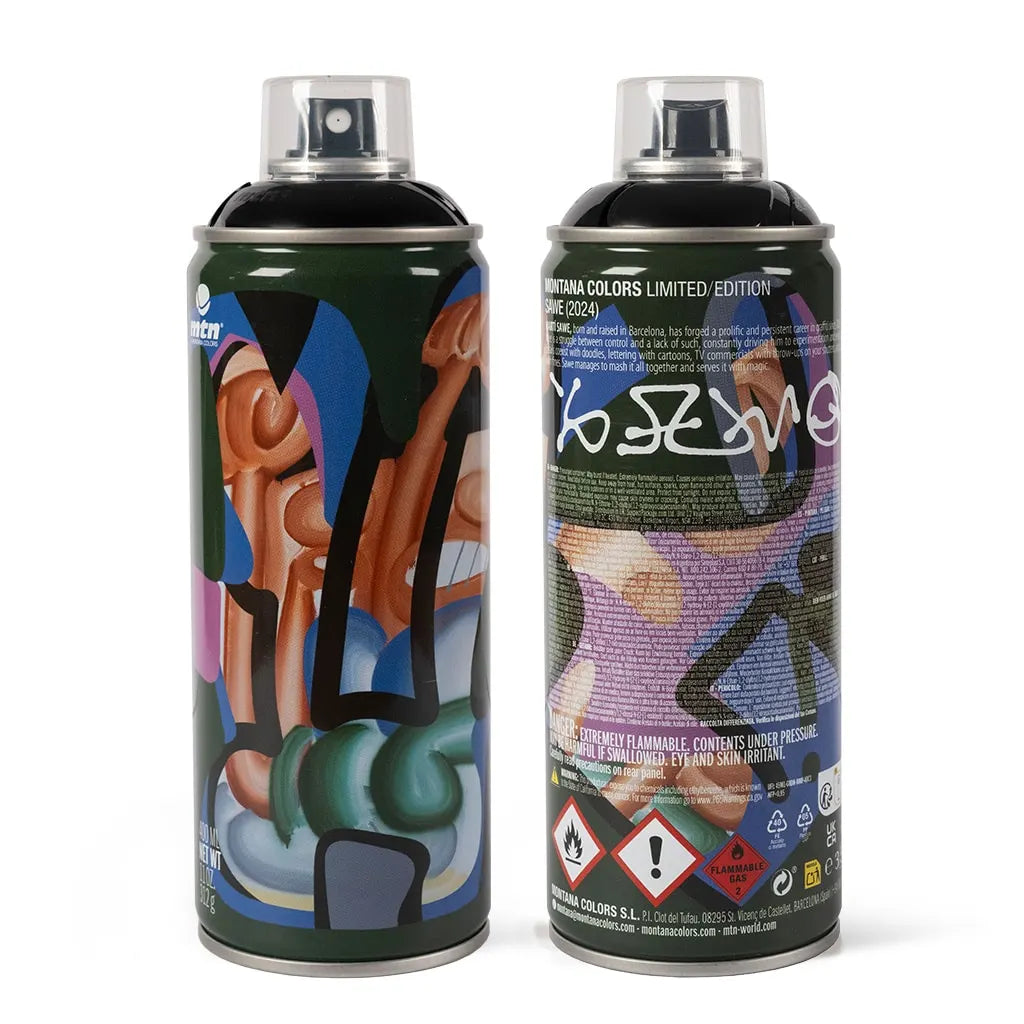 MTN ‘SAWE’ Spray Paint, Ltd Edition Boxed Can - Gloss Black
